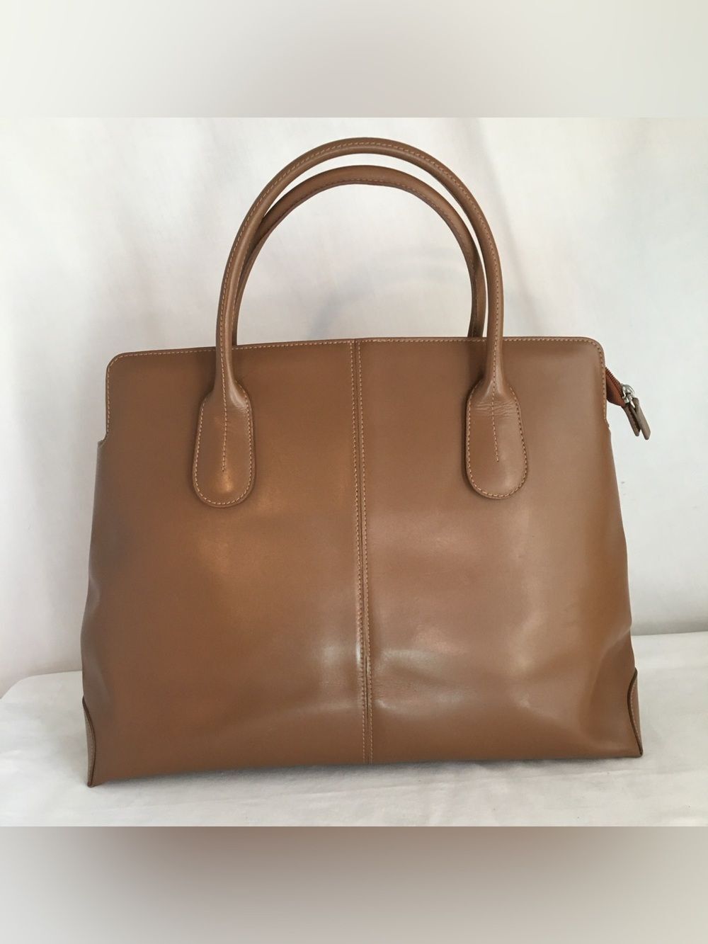 Gianni Chiarini Firenze Giuditta EUC Italian Made Tan Cognac Leather Tote - Picture 2 of 16